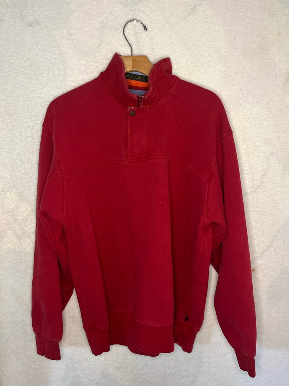 Orvis Mens Signature Size L Quarter Zip
Pullover Sweater